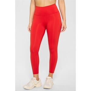 Fabletics Define PowerHold High Waisted 7/8 Heated Red Gym Leggings XL NEW~NWT